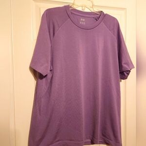 Uniqlo  Plum Purple Short Sleeve Tee Performance Polyester Tee